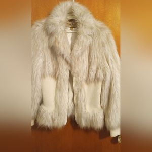 Faux fur coat